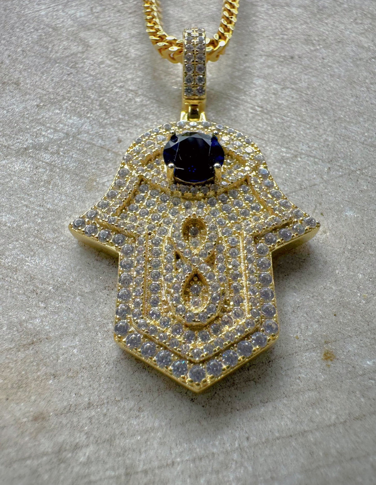 BKB X VV - BLUE STONE HAMSA HAND