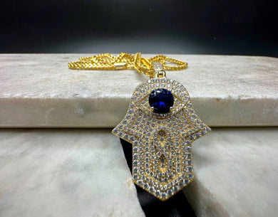 BKB X VV - BLUE STONE HAMSA HAND
