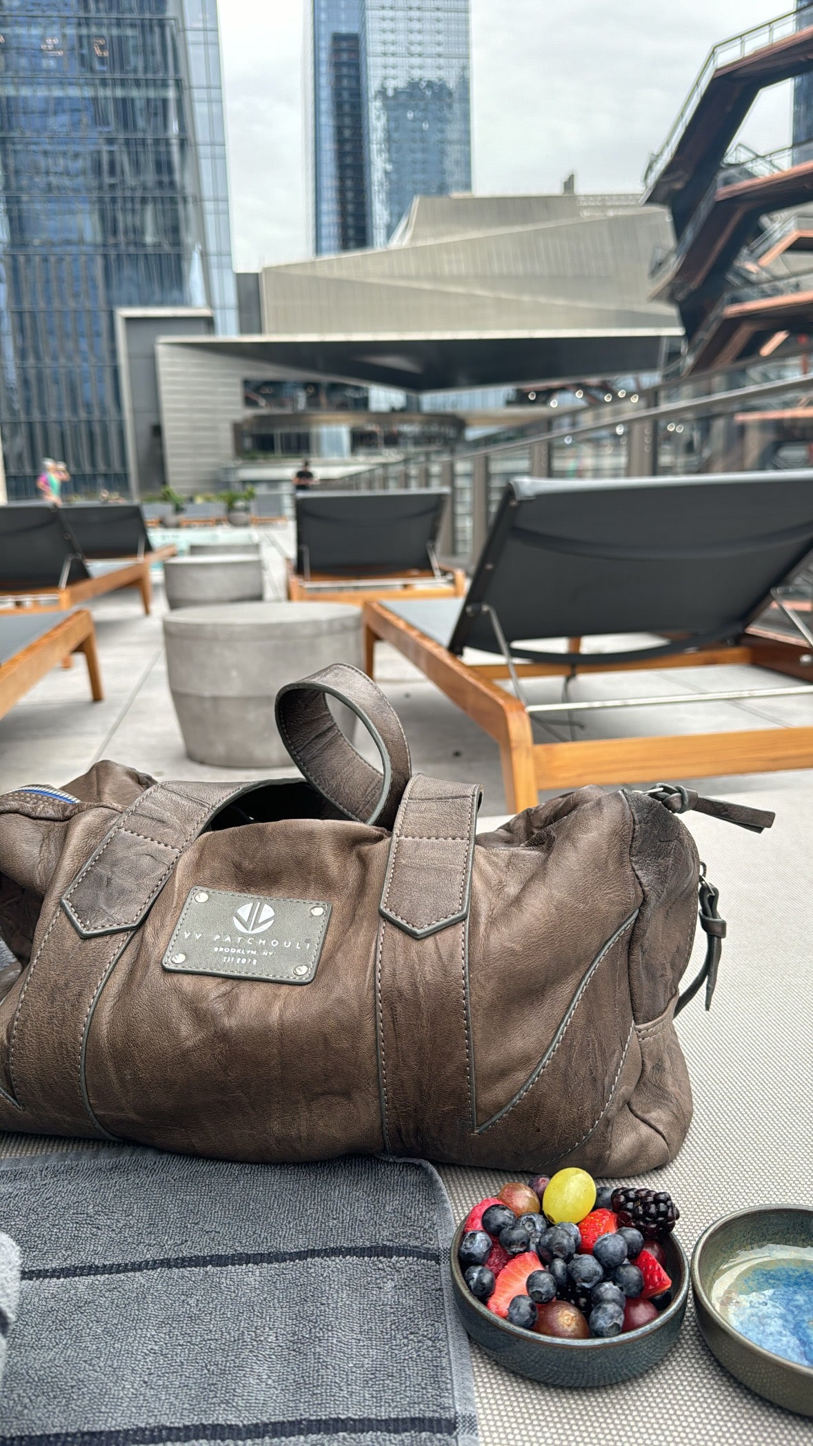 Stuyvesant Travel Tote- Tek Lamb