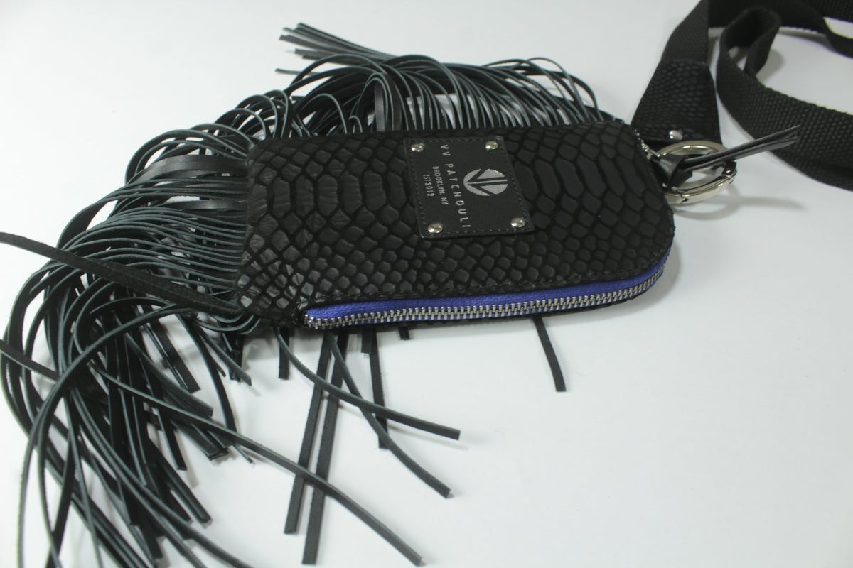 Serpent Crossbody Fringe Wallet